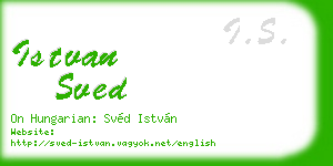 istvan sved business card